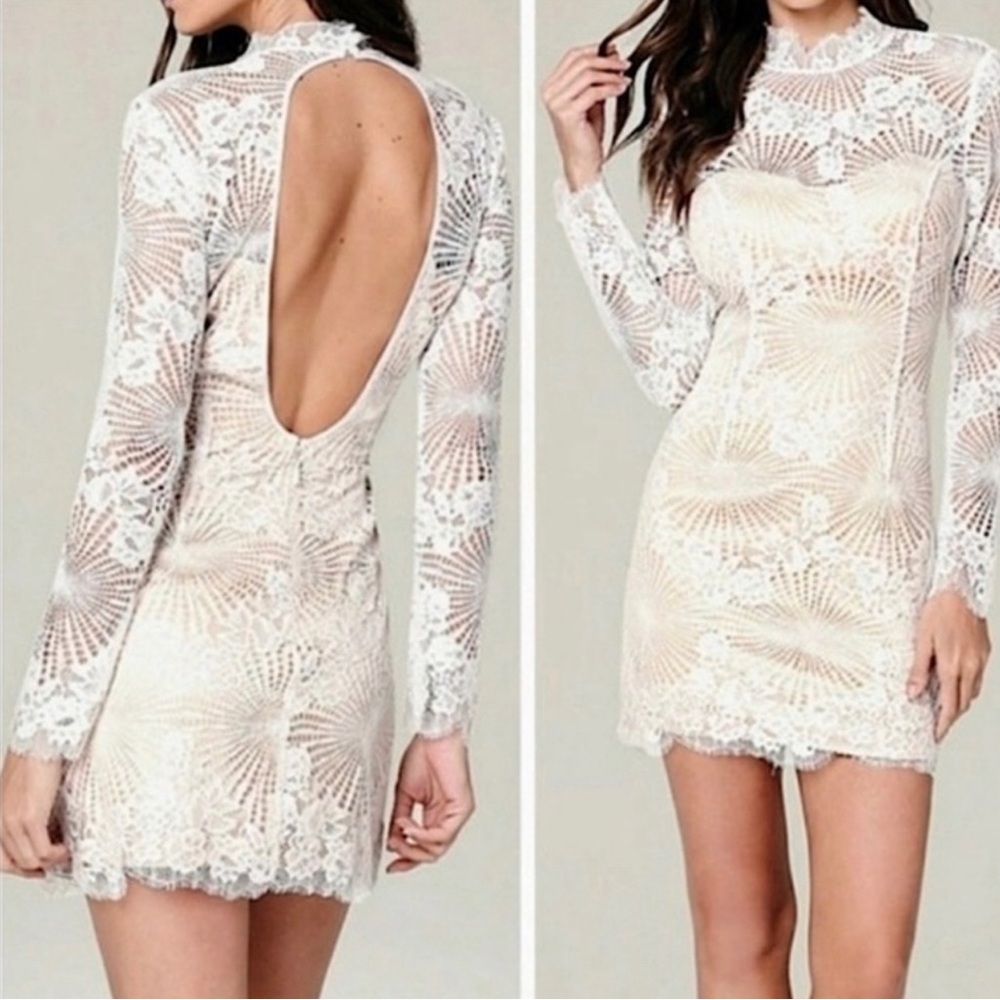 Classy bebe Courthouse wedding dress